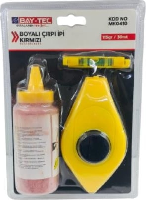 Mk0410 Boyalı Çırpı Ipi Seti Kırmızı 115gr/ 30mt