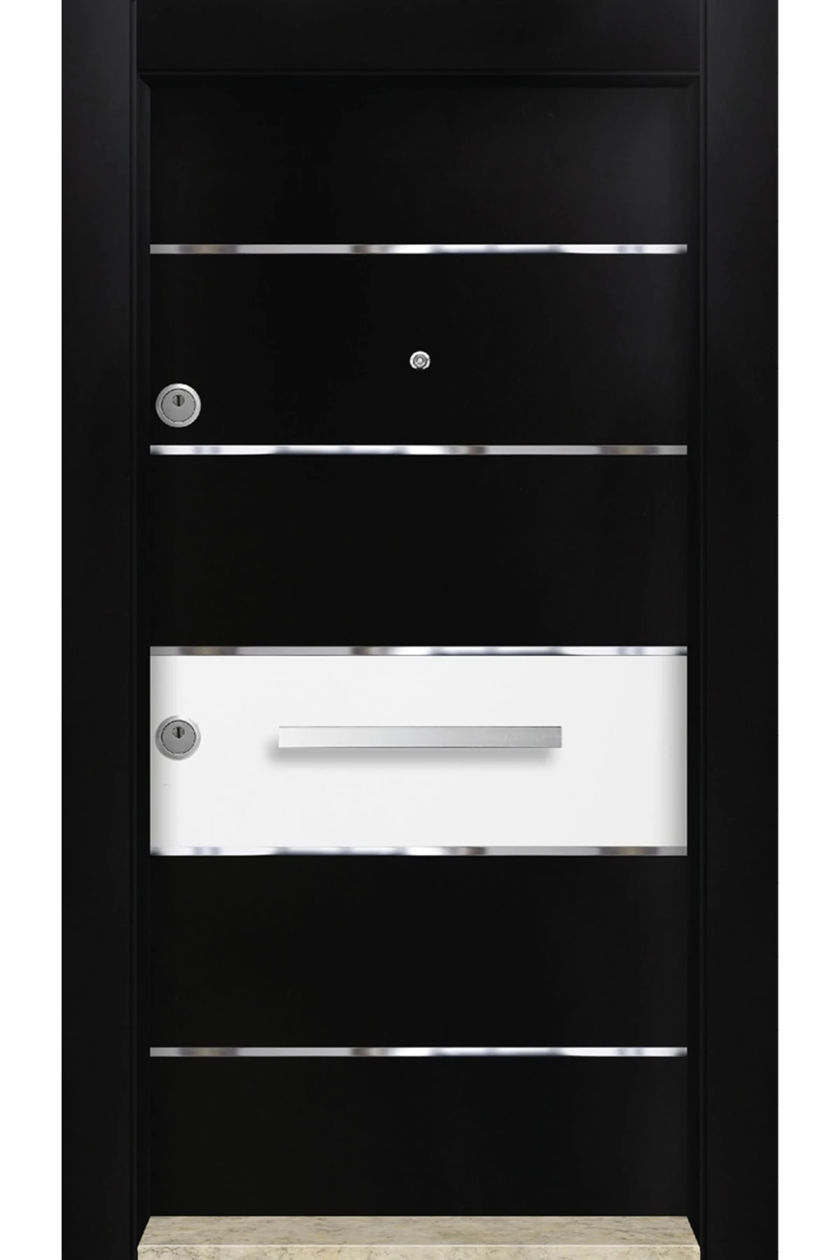 Dış Iklim Kapısı, Yağmura Güneşe Dayanıklı Çelik Kapı, Mn-6023 Sağ