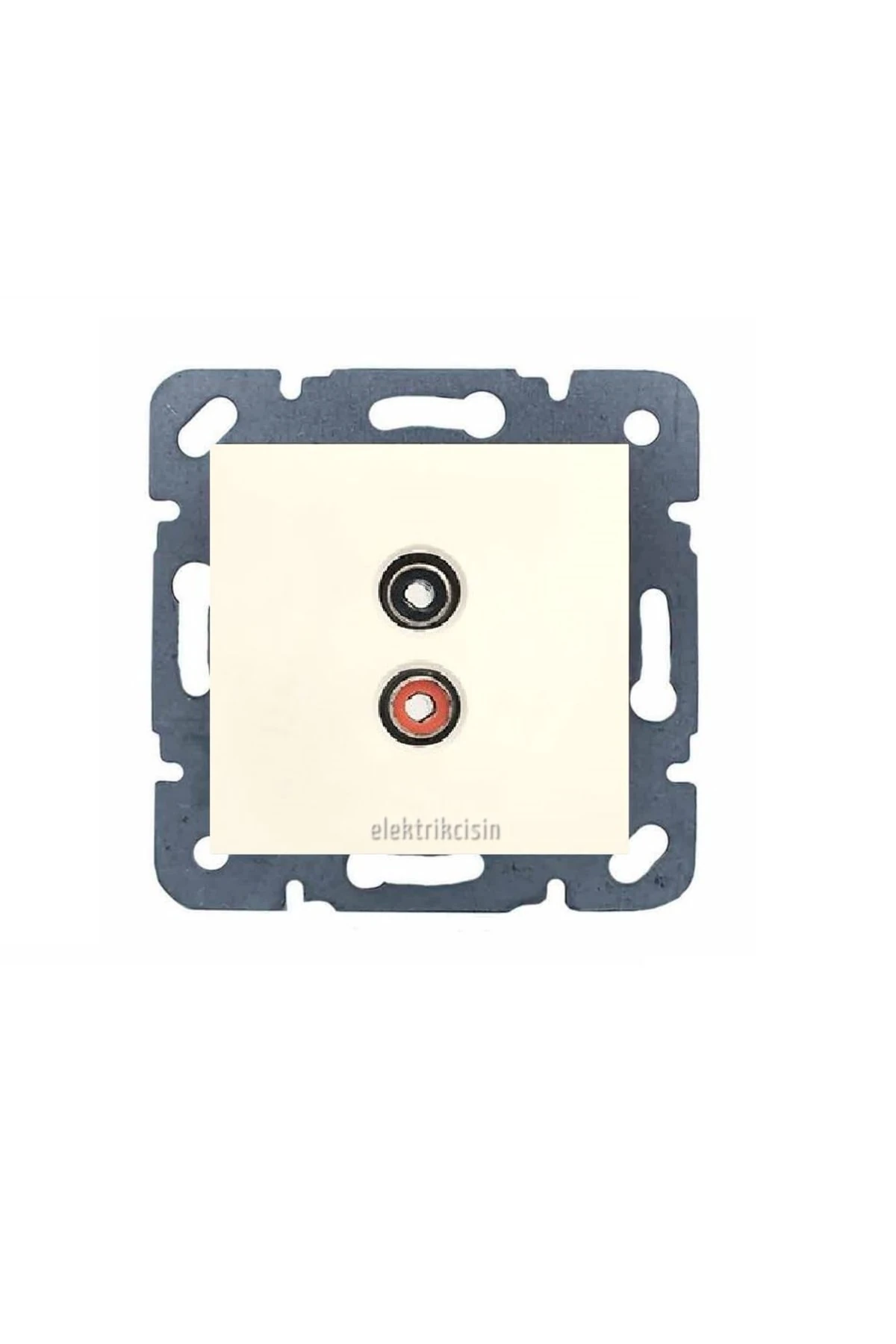 Meridian Krem Uydu Prizi F Konnektörlü (geçişli) (çerçeve Hariç) 5 Adet