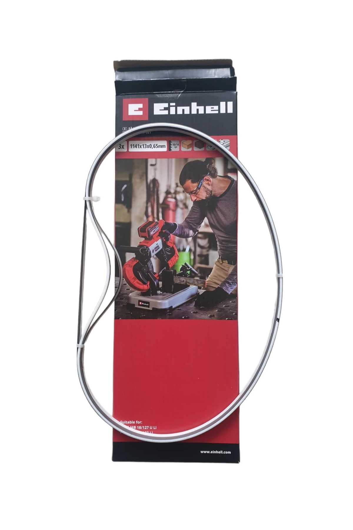 TE-MB 18/127 Li Akülü Şerit Testere makinenin testeresi 3 adet