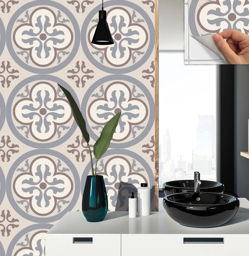 Kendinden Yapışkanlı Alaska 01 Desenli Pvc Karo 30X30 cm (33 Adet) 3m2