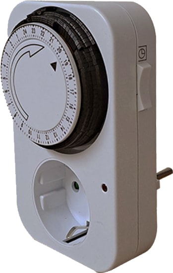 Priz Tipi Mekanik Analog Zaman Saati - 24 Saat Günlük Programlama - 15 Dk Zaman Aralığı - Tak Kullan - 3500W - 220-240V
