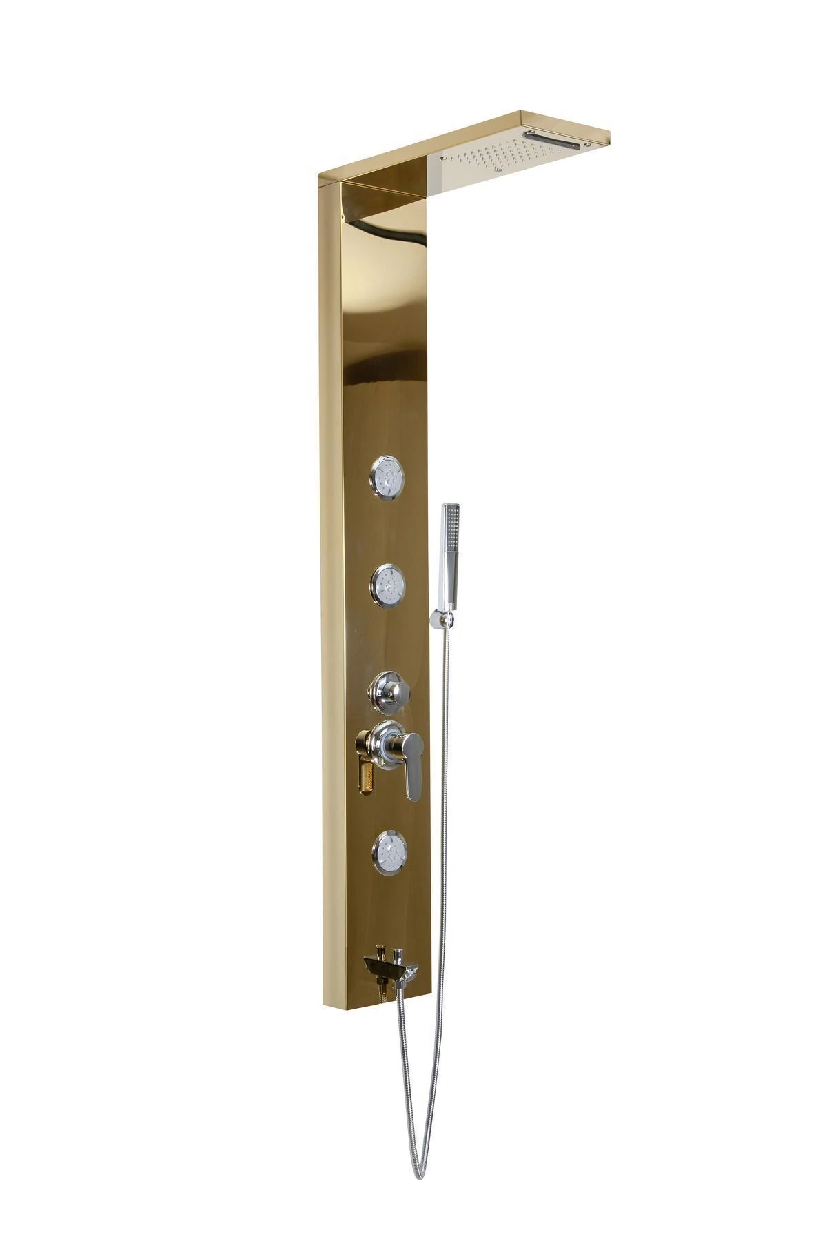 Sam Fırat Gold Duş Paneli ,duş Kolonu, Robot Duş, Duş, Gold Rengi Dikey Jakuzi
