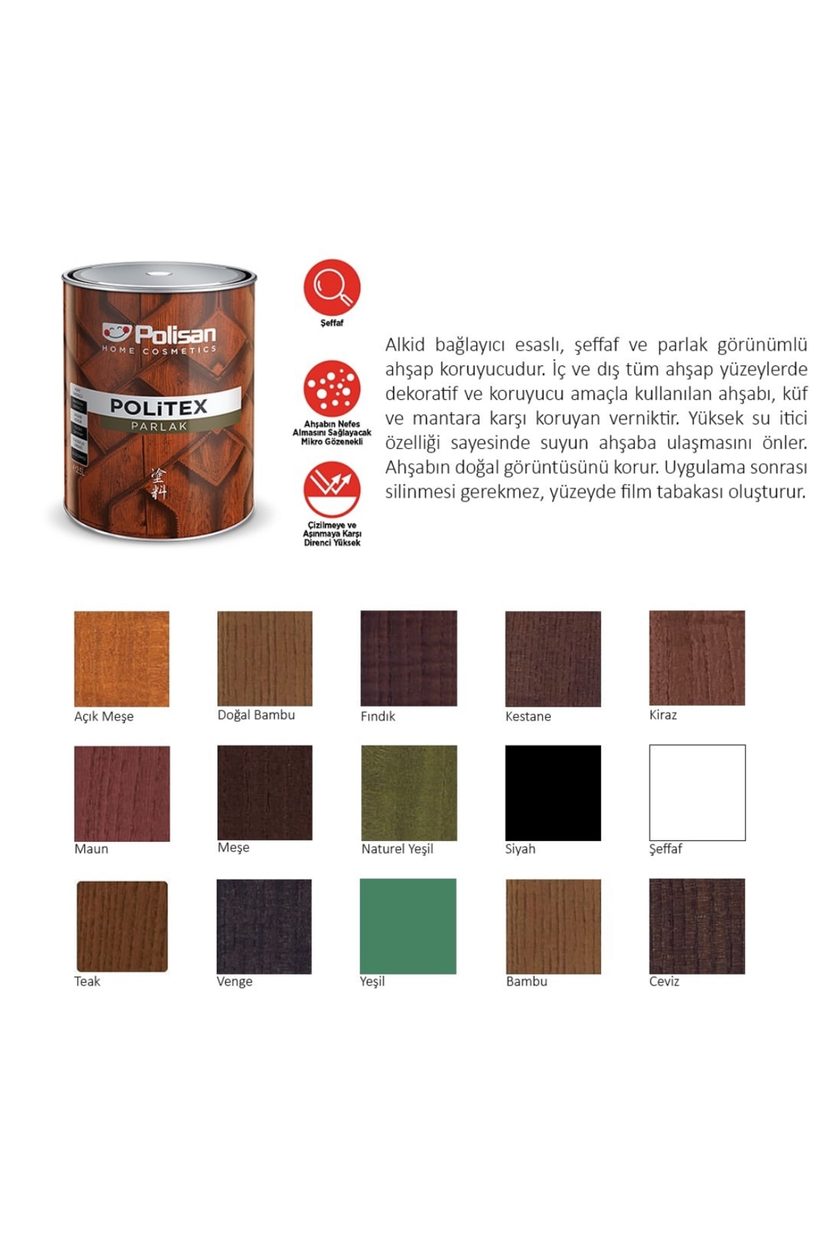 Politex Parlak Vernik - Venge