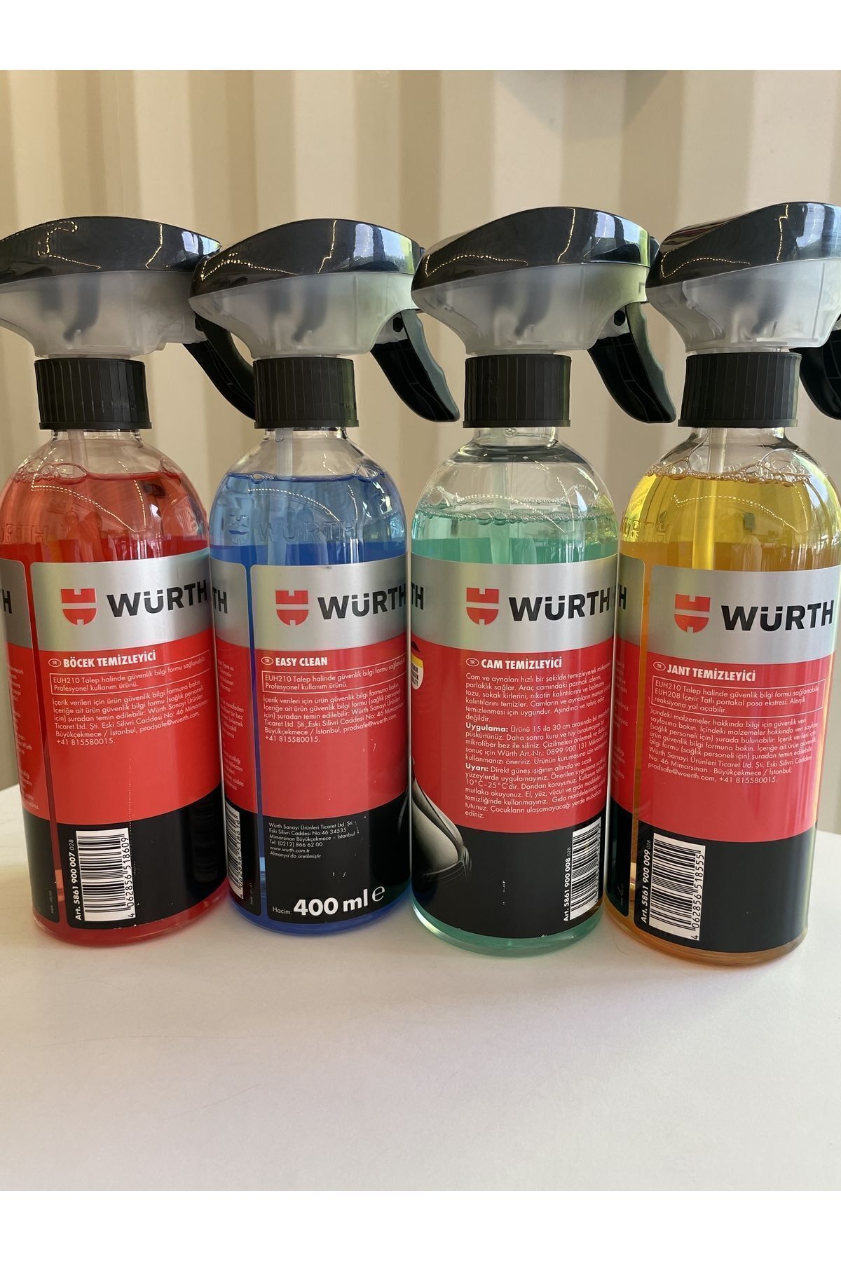 WÜRTH TEMİZLİK SETİ (CANT, JANT, BÖCEK, EASY CLEAN TEMİZLEYİCİ