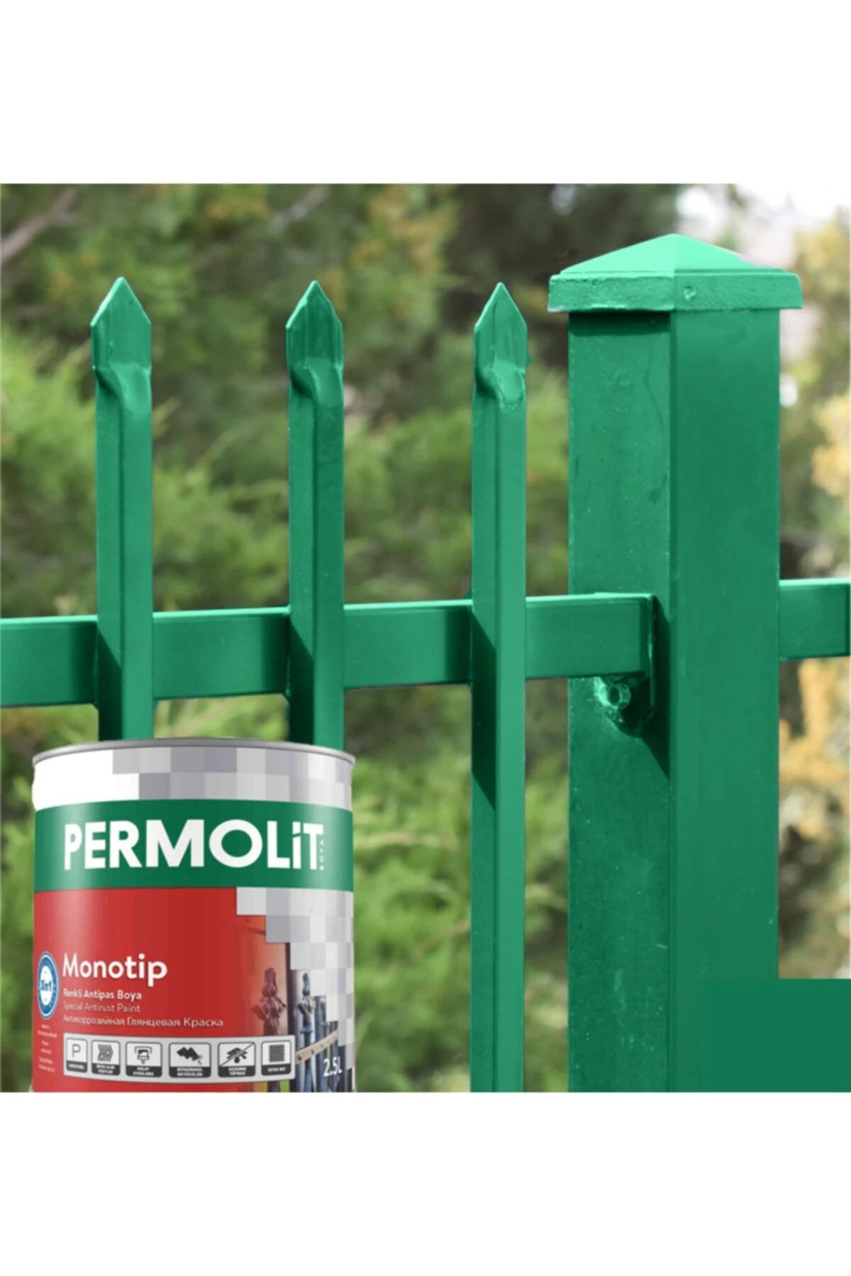 Monotip Renkli Antipas Boya Yeşil 2,5 L