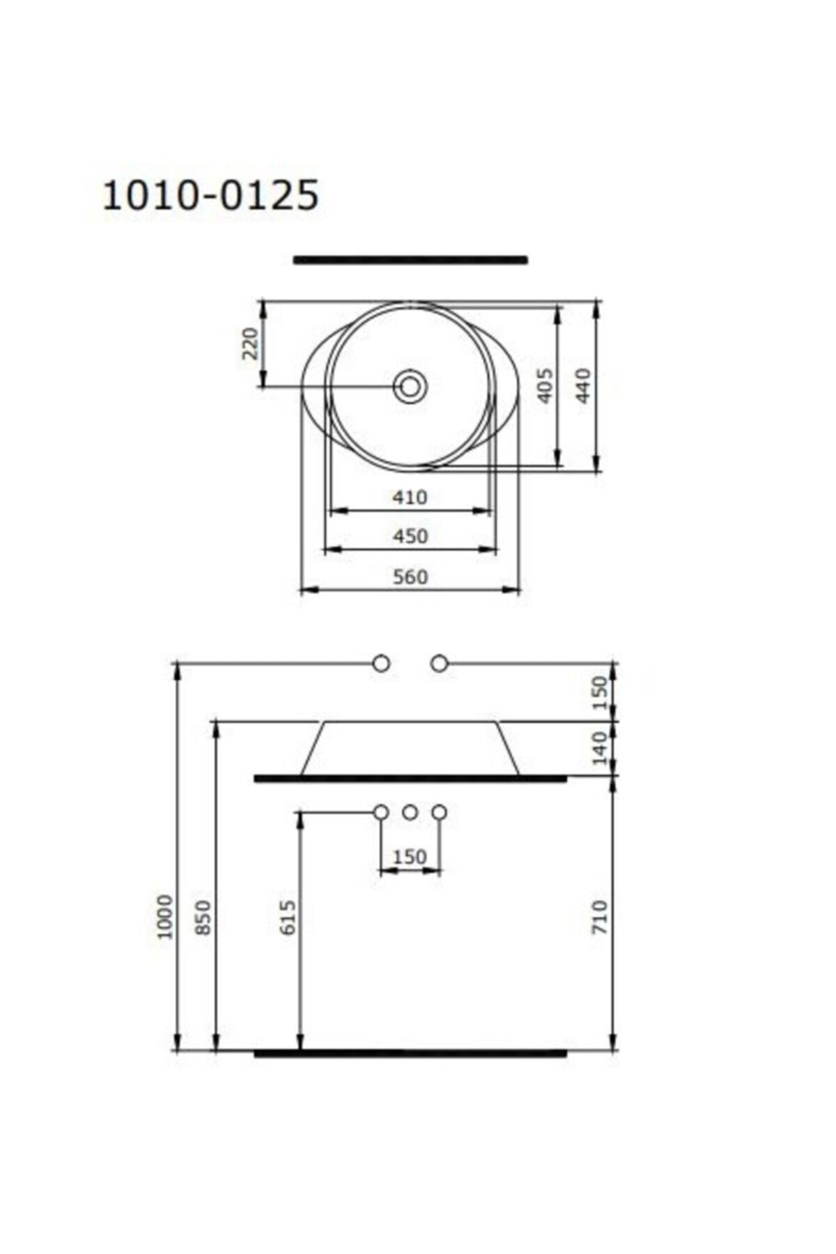Venezıa Çanak Lavabo 56 Cm - Parlak Turuncu