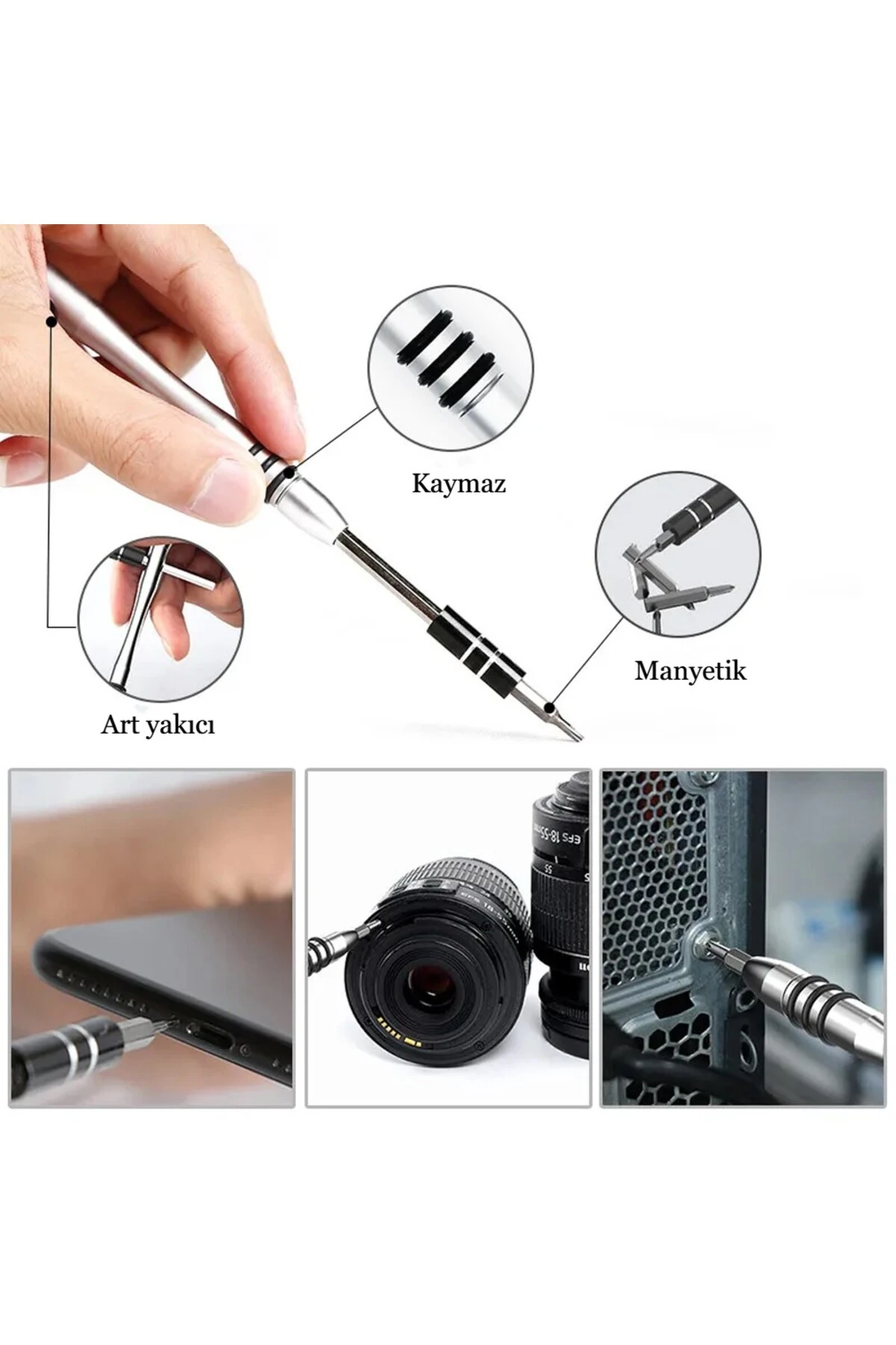 115 in 1 Hassas Tornavida Seti Çok Fonksiyonlu Manyetik Telefon Bilgisayar Onarım Tamir Seti