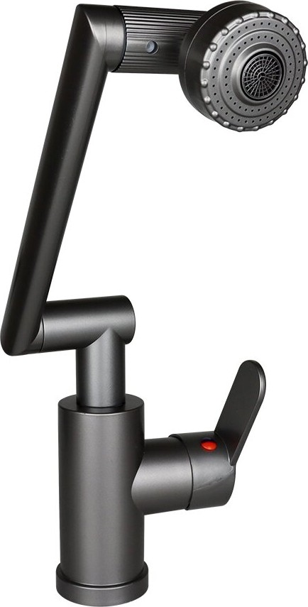 Gri - 1080 Derece Dönebilen Çok Fonksiyonlu Musluk Batarya KTX-3308 (4767) - VSR8210-4054