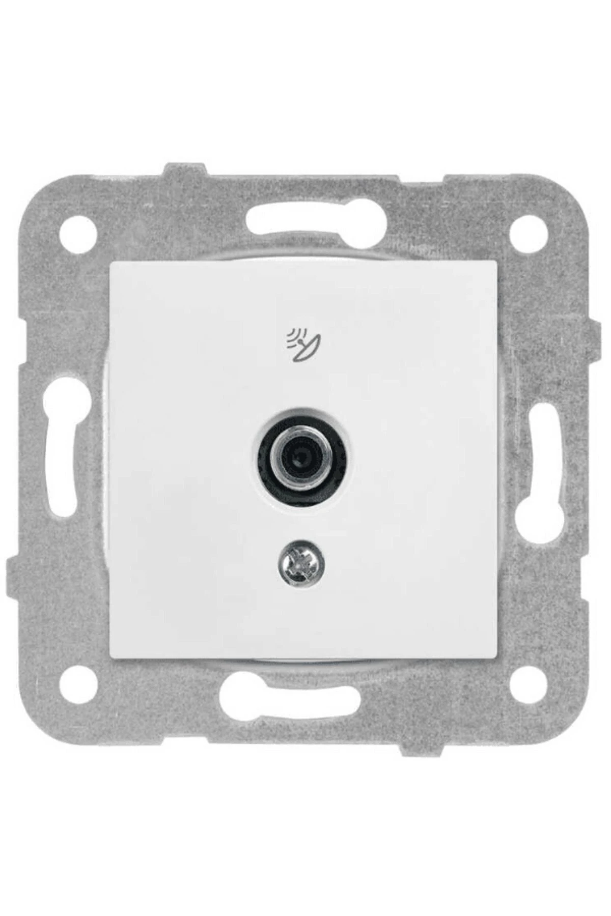 Viko Karre Uydu Prizi F Konnektörlü Sonlu Beyaz (Çerçeve Dahil) 90967009 (4 Adet)