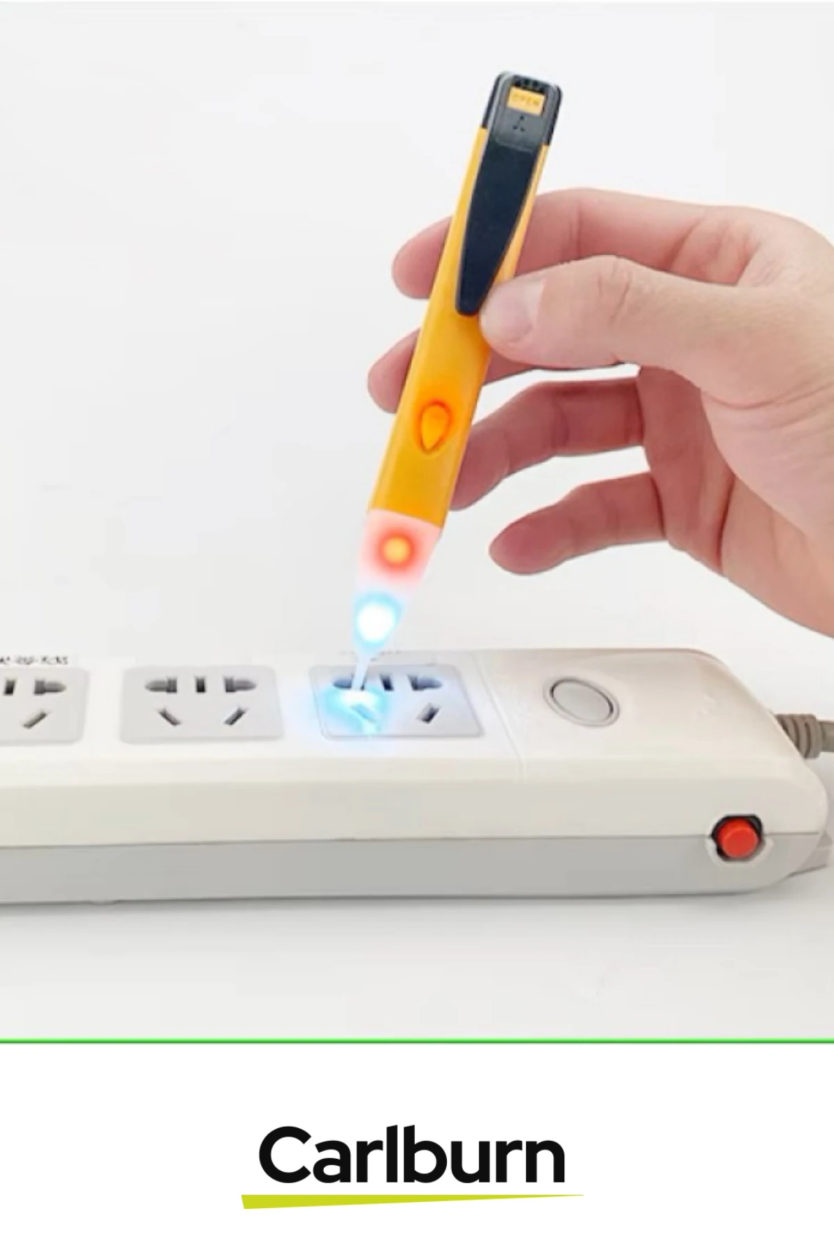 Özel Güvenilir Elektrik Kontrol Led Işıklı Hat Tespit Edici Temassız Kablo Priz Voltaj Test Cihazı