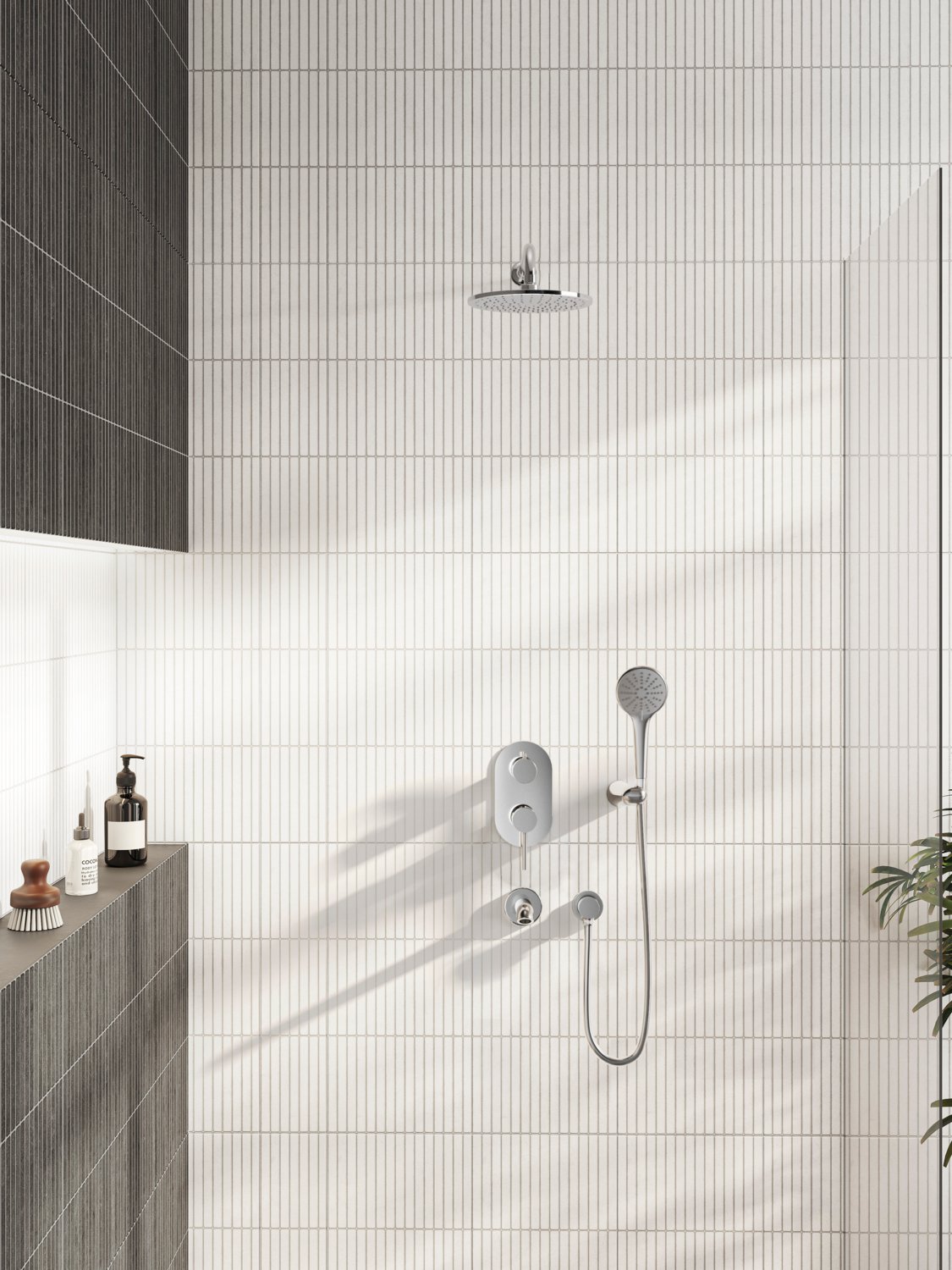 Aquaheat A47117 R2 Ankastre Banyo/duş Bataryası, Krom