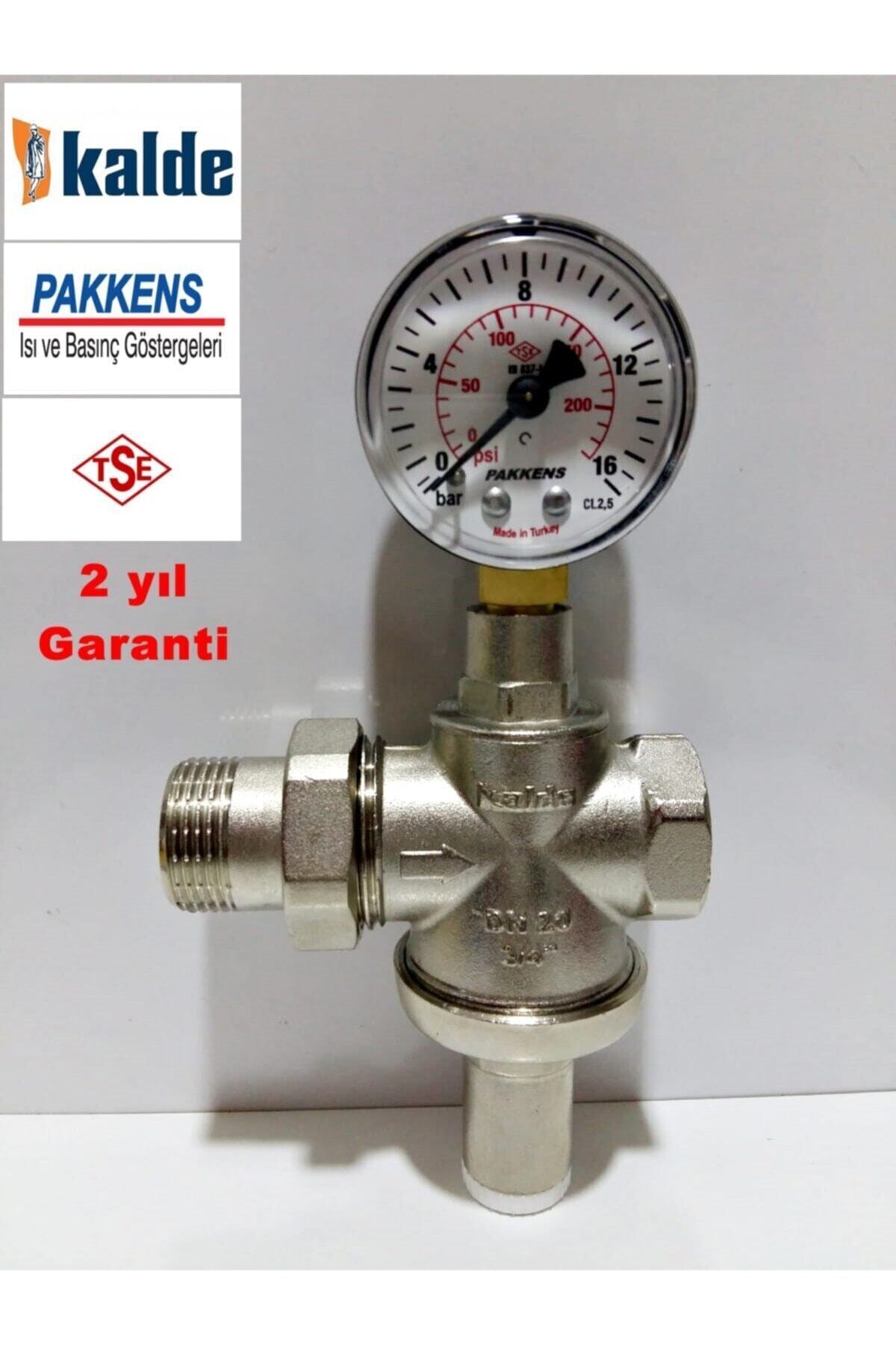 Su Basınç Düşürücü 3/4 Rekorlu Dn20 +pakkens Manometre