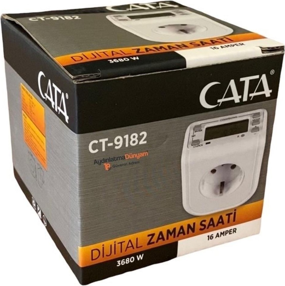 Zaman Ayarlı Dijital Saatli Priz Ct 9182