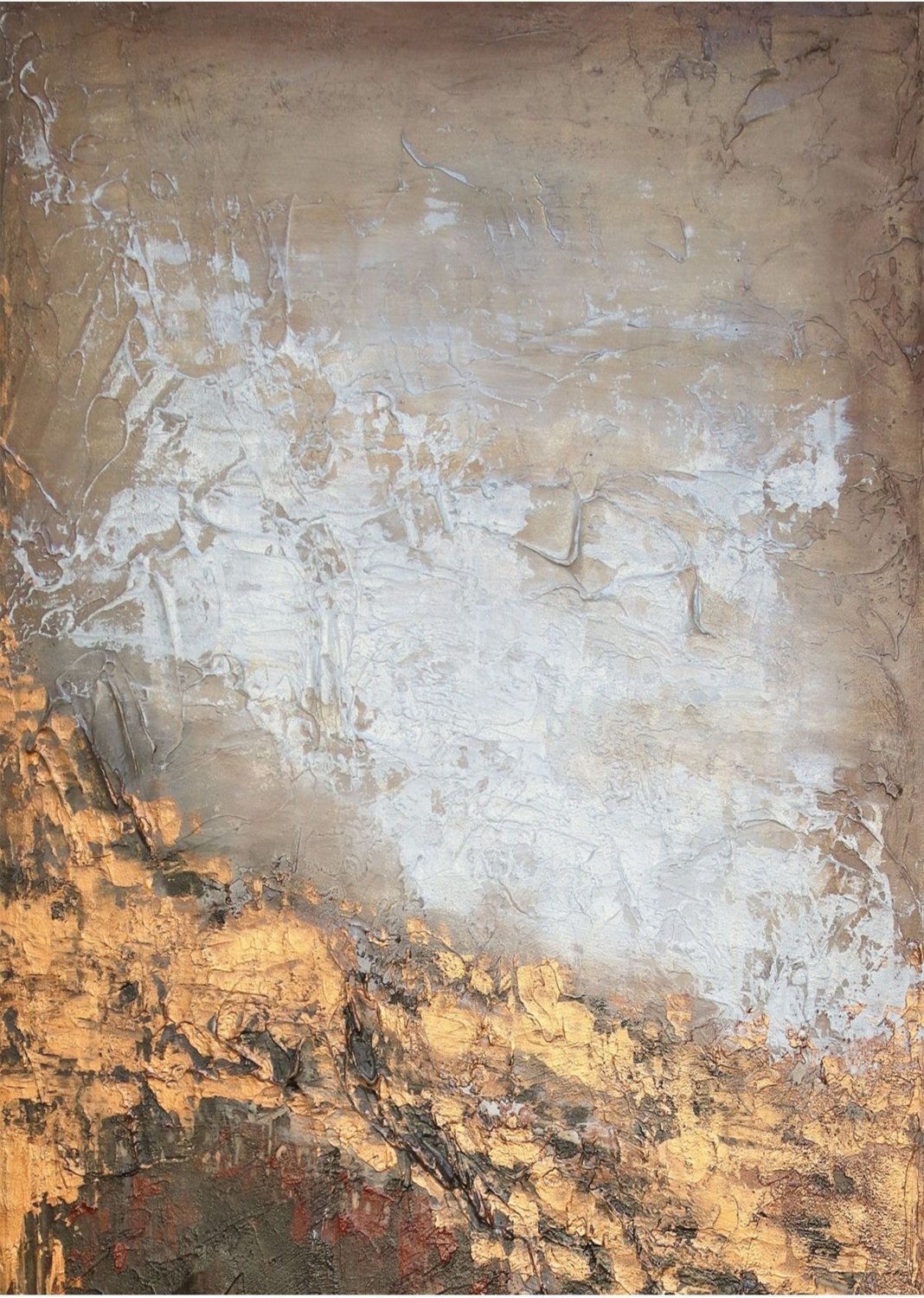 Gri-Gold-Siyah Soyut Abstract Kombini 06 |Çerçeveli Cam Tablo 3lü Dikey