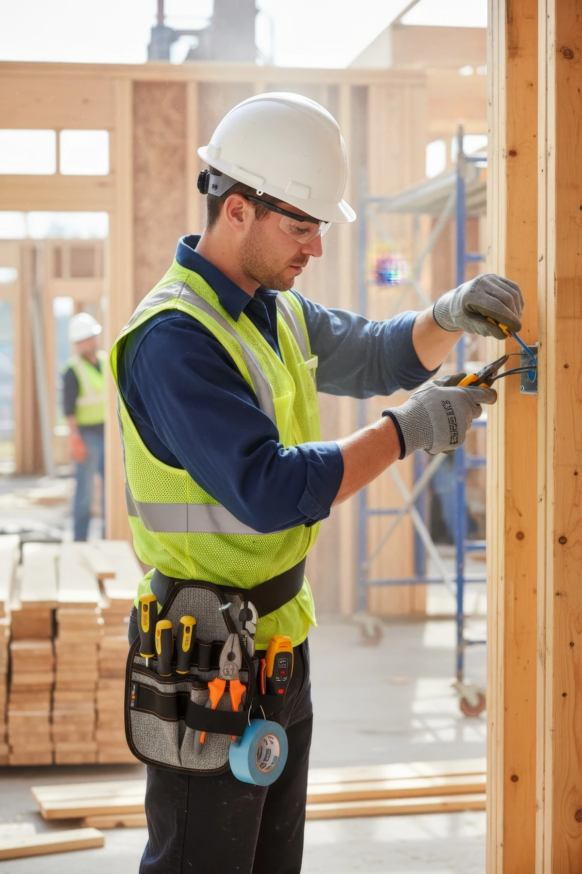 Bel Tipi Bel Tipi Anahtar/alet Asma Ve Taşıma Çantası Elektrikçi - 6 Bölmeli, Suya Dayanıklı