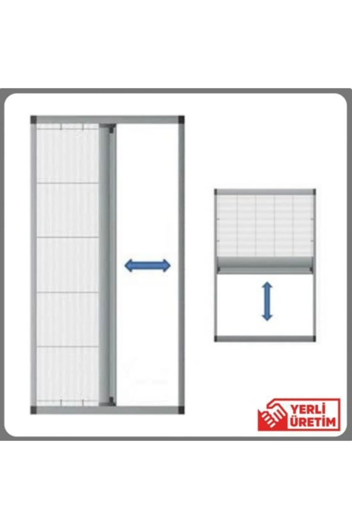 Beyaz Plise Sineklik Akordiyon Sürgülü Pileli Sineklik Kapı Ve Pencere 60-80*80-100 Ölçeri