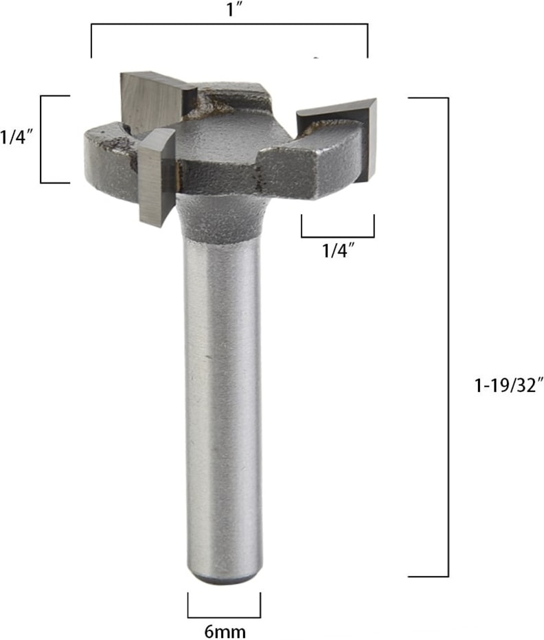 1 Adet Cnc Spoilboard Yüzey Yönlendirici Bit 6mm Shank Dayanıklı Karbür Düz Kenar Planya Freze Kesici Ahşap Için Kesme Kolu (Yurt Dışından)