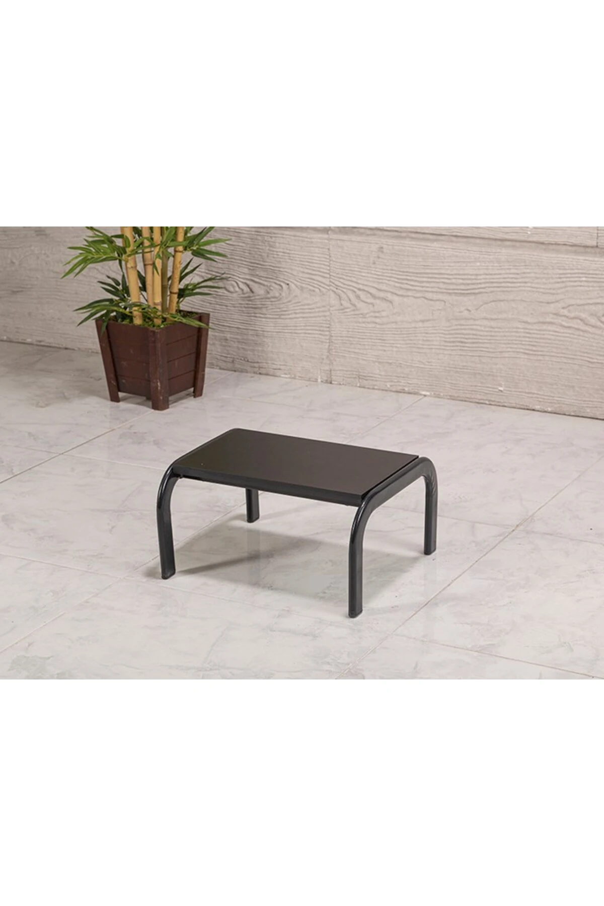 Eskabo Oval Merdiven Metal Gövdeli Tek Basamaklı-Siyah | LaborTech-4205