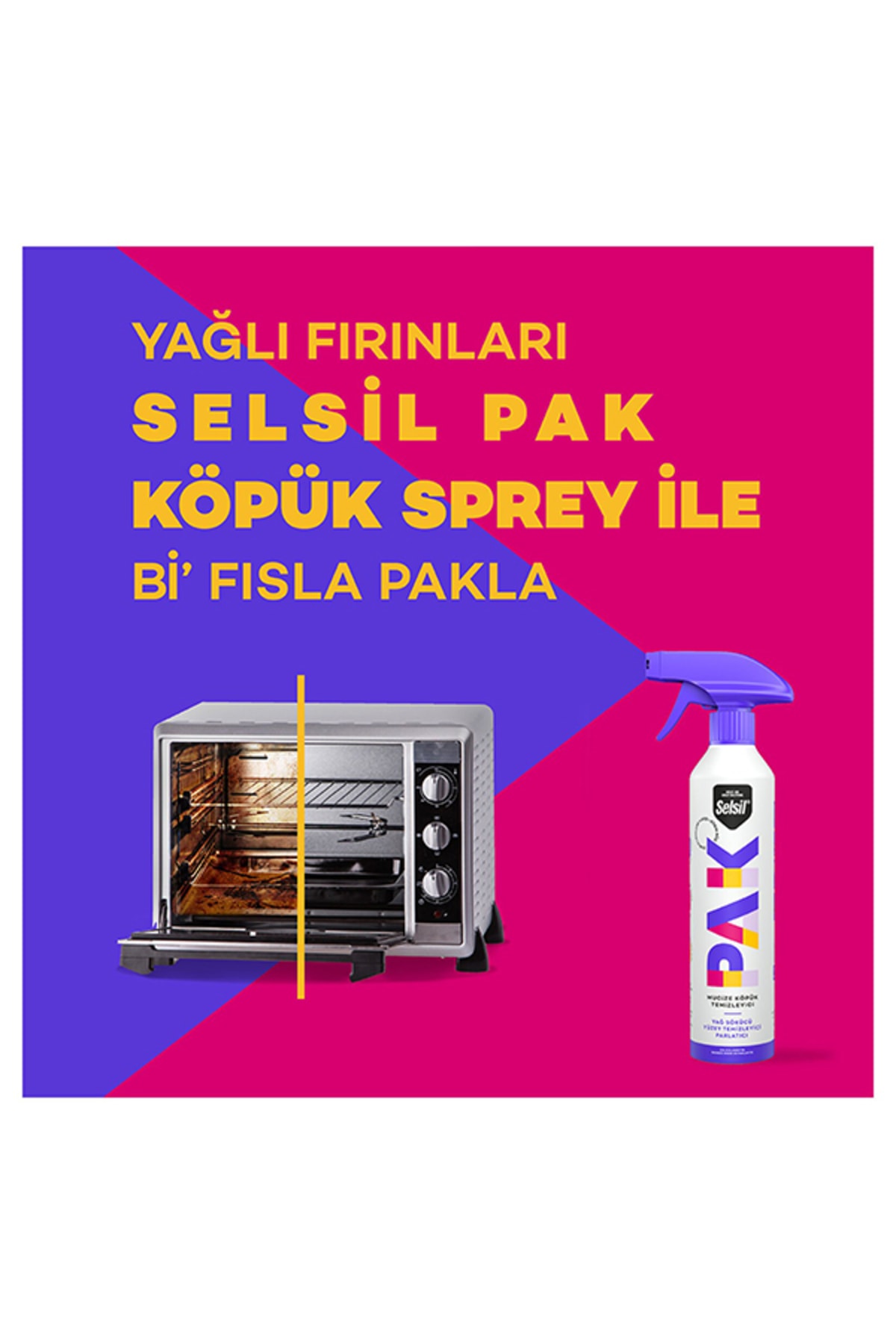 SELSİL Pak Mucize Köpük Temizleyici 500 ml