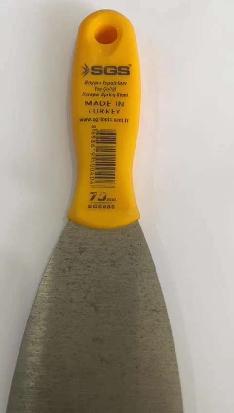 BOYACI SPATULASI YAY ÇELİĞİ 70 MM