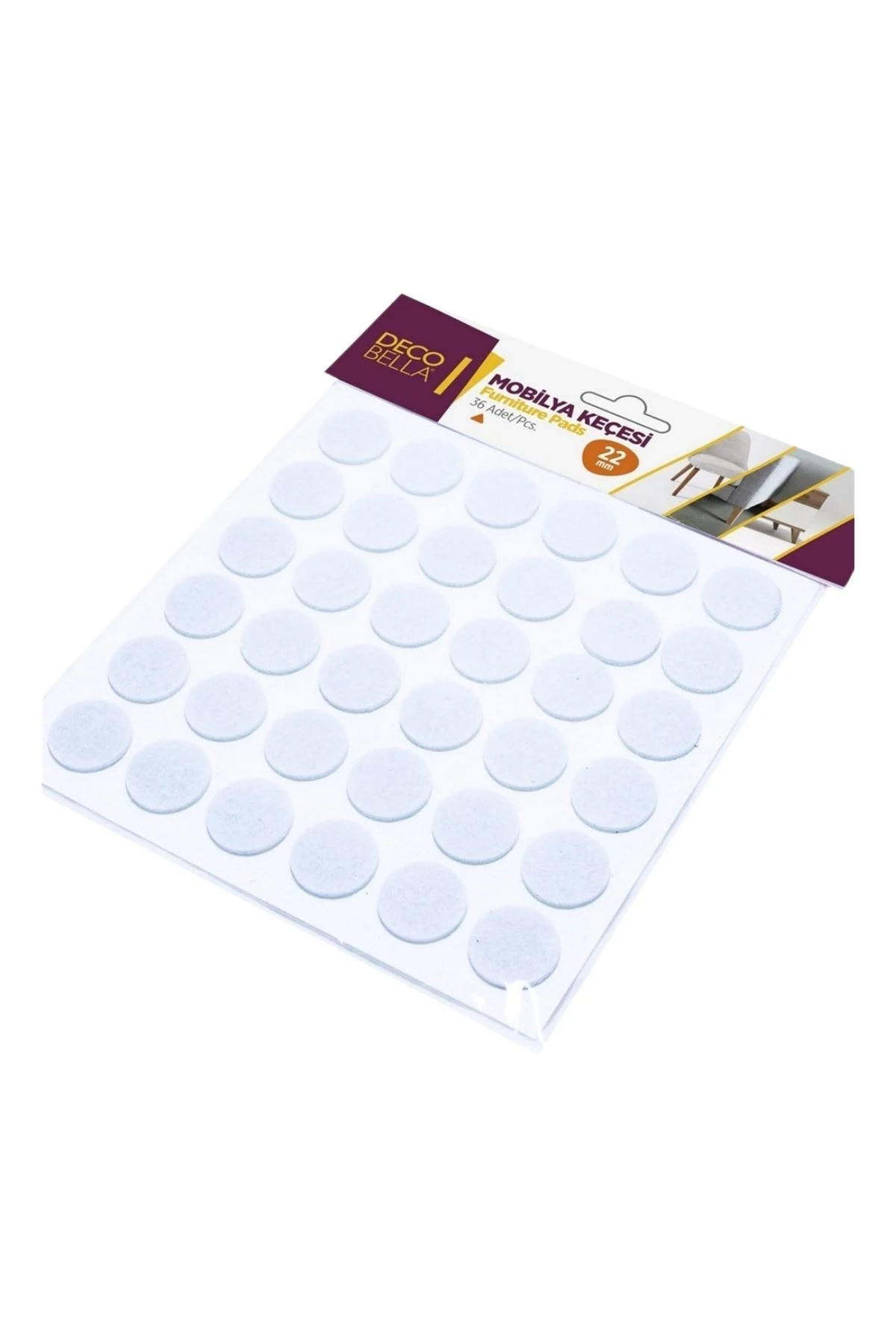 Yapışkanlı Sandalye Koltuk Mobilya Ayak Keçesi Zemin Koruyucu Keçe