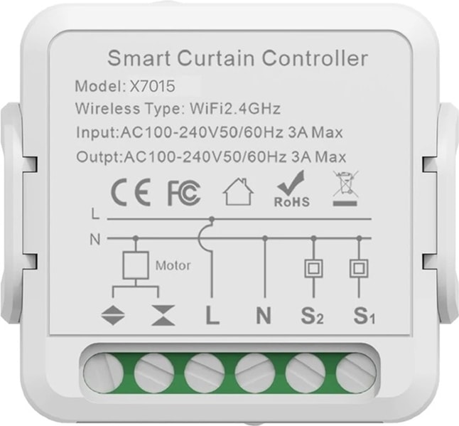Xenon Smart Tuya Uyumlu Wifi Akıllı Panjur Anahtarı Perde Kontrol Modülü