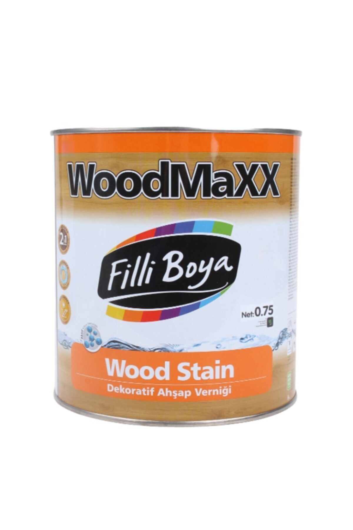 Capawood Wood Stain Dekoratif Ahşap Verniği Şefaf 0,75lt