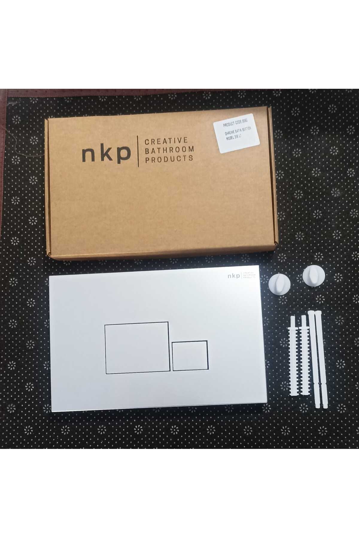 nkp gömme rezervuar kumanda paneli basma butonu mat gri