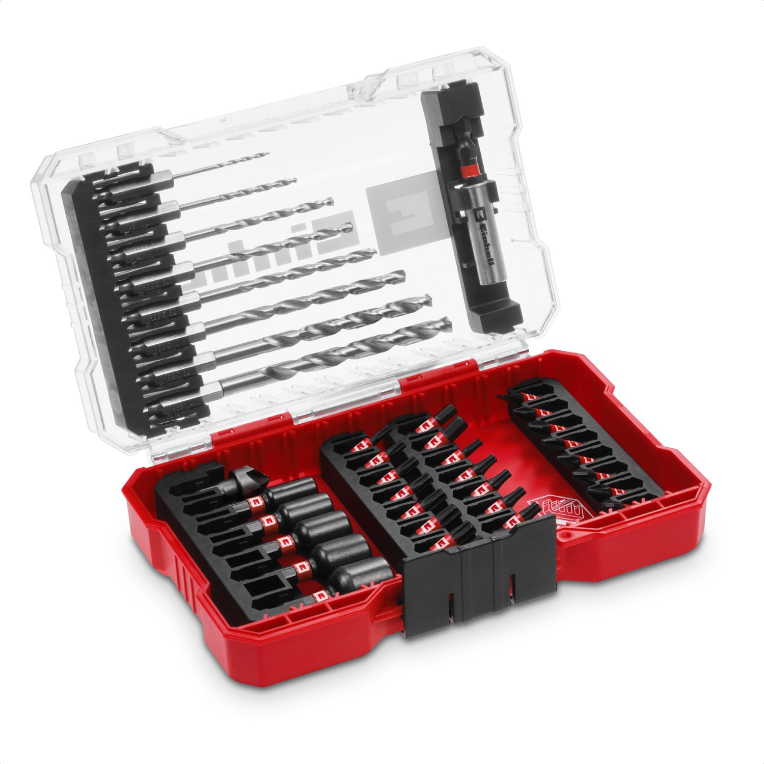 EİNHELL M-CASE 39 Parça Darbeye Dayanıklı Bits Seti (25 Mm Uçlar, Metal Matkap Uçları, 60 Mm Uç Tutucu, Lokma Ucu, Havşa Dahil Saklama Kutusu)