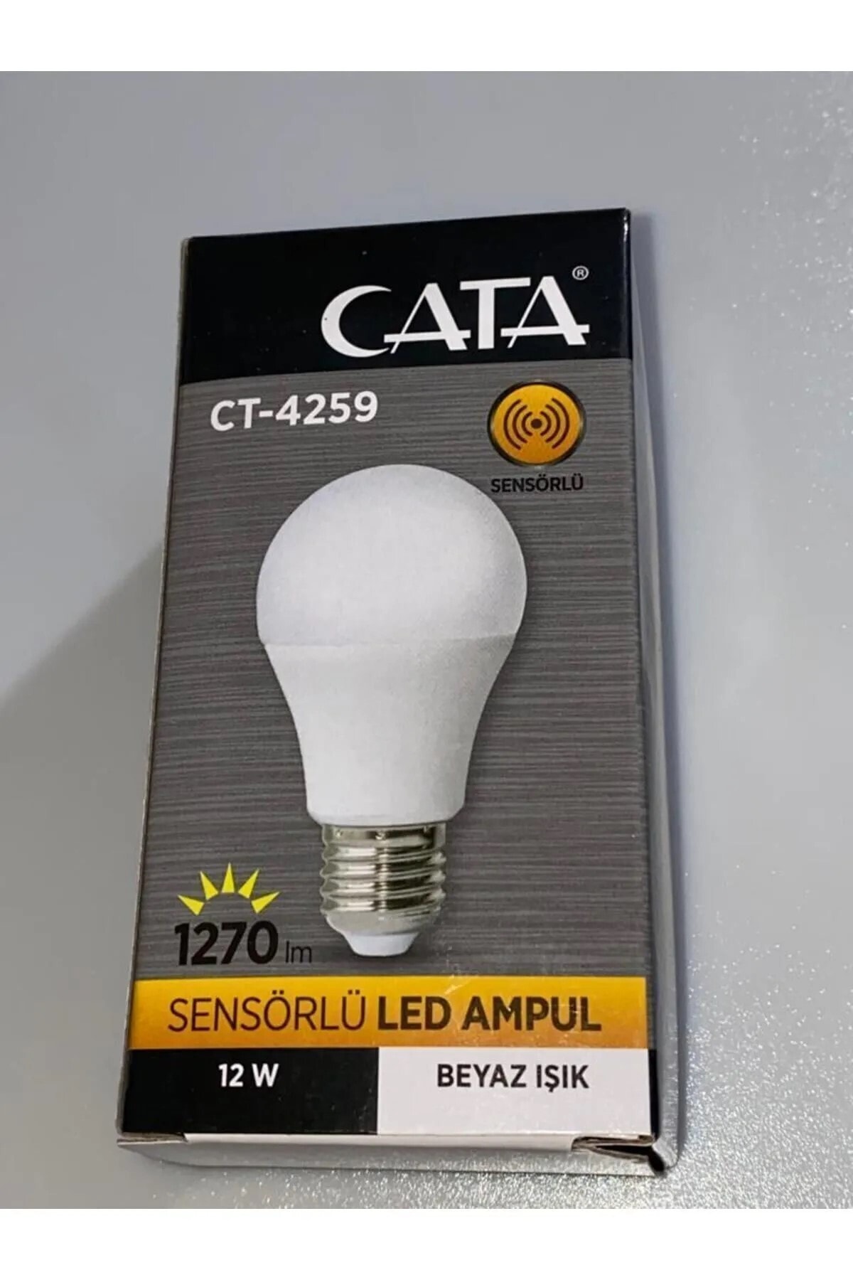 CT4259 Sensörlü Led Ampul 12w Beyaz Işık 6400 Kelvin 1270 Lümen