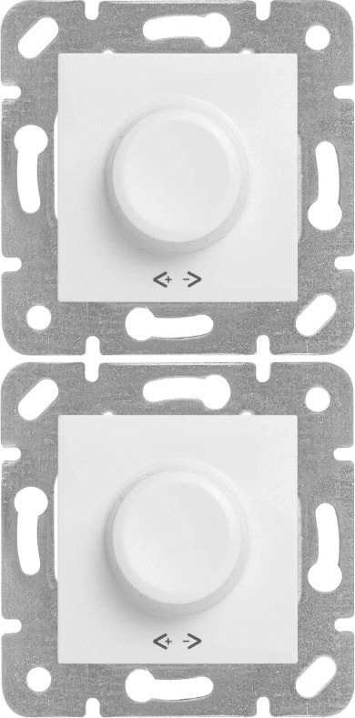 Karre Rotatif Dimmer R 40-600W Beyaz (Çerçeve Dahil) 90967047 (2 Adet)