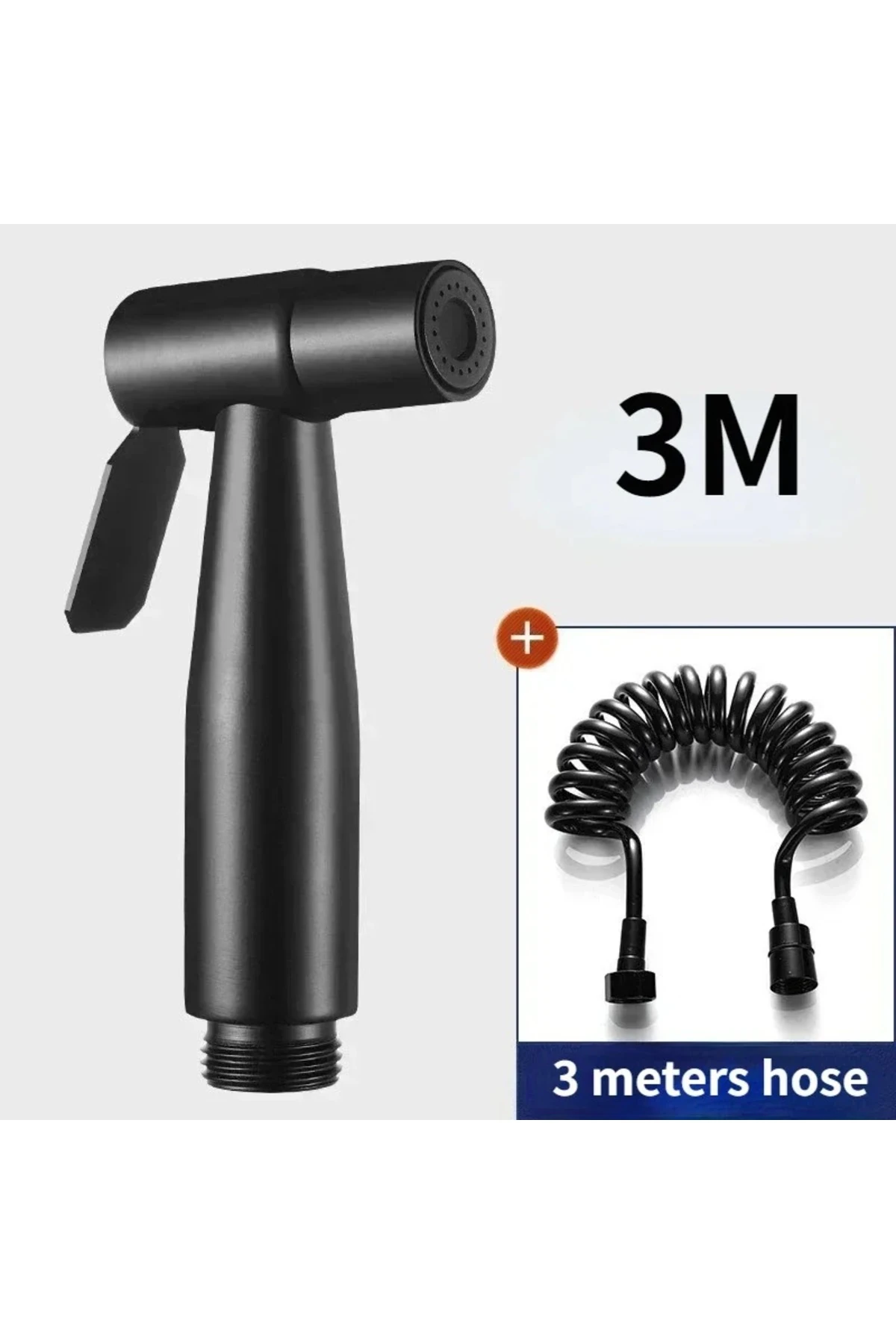 Banyo Bide Basınçlı Püskürtücü Taharet Musluğu Klozet Hortumu Siyah Renk Yeni İthal 7 Yıl Garantili