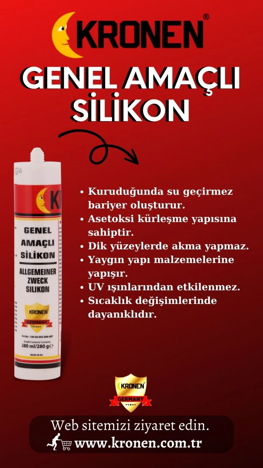 Genel Amaçlı Silikon(Şeffaf)