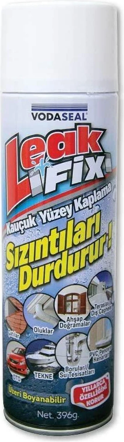 Leak Fix Su Geçirmez Sızdırmaz Sprey 396 gr Beyaz