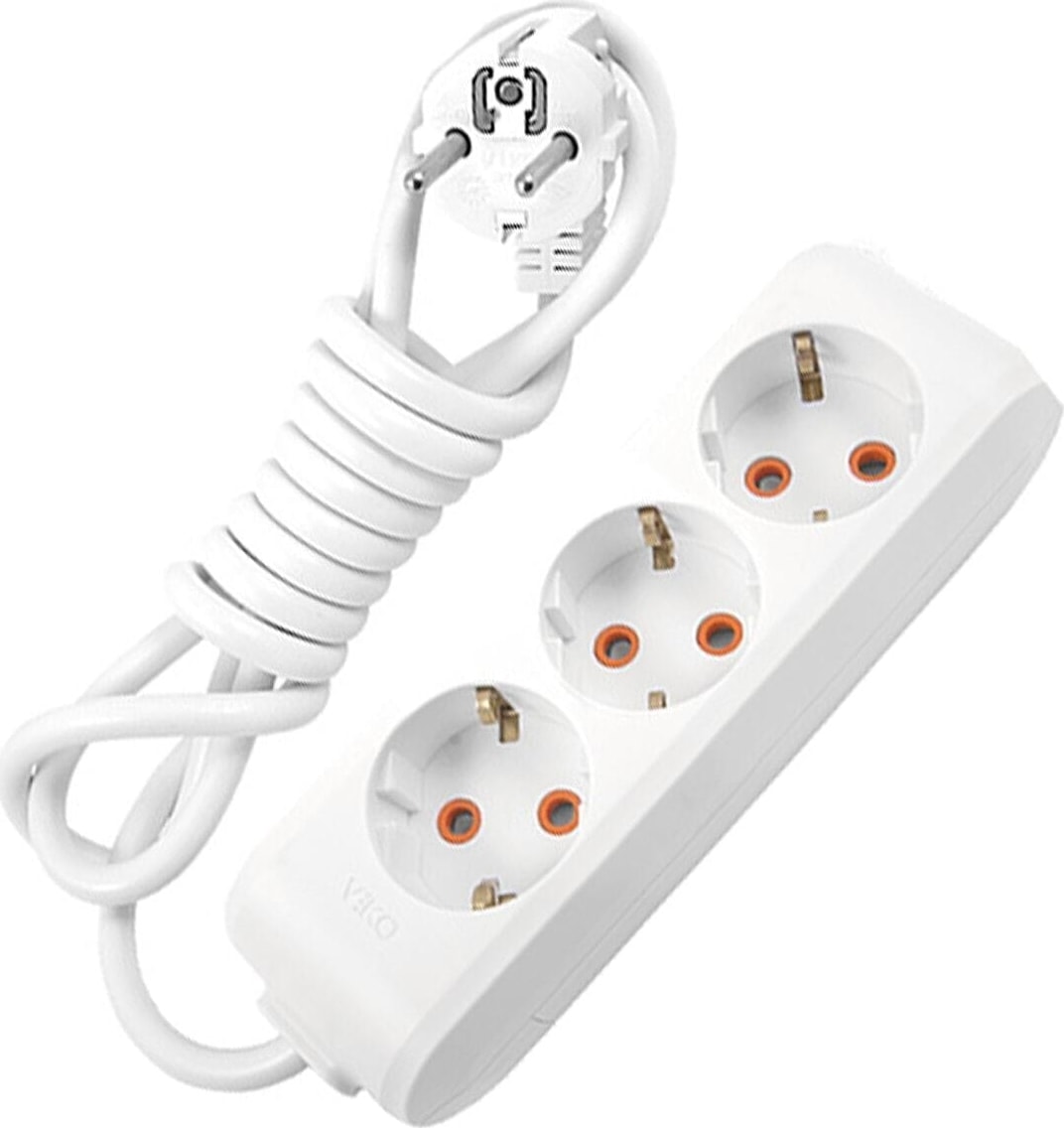 Multi-Let 3 Lü 3 x 1,5 mm Ttr 10 Metre Uzatma Kablosu Seyyar Uzatma Kablosu