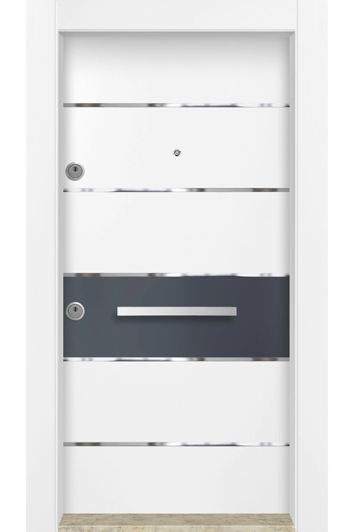 Dış Iklim Kapısı, Yağmura Güneşe Dayanıklı Çelik Kapı, Mn-6030 Sağ