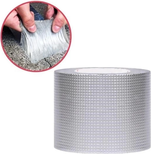 Yüksek Sıcaklık Dayanan Su Geçirmez Çatı Boru Duvar Çatlak Yapışkan Bant Folyo 5 mt x 10 cm