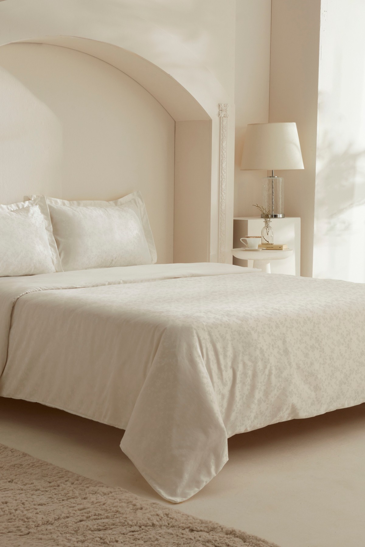 White Collection Venessa Çift Kişilik Nevresim Takımı Beyaz