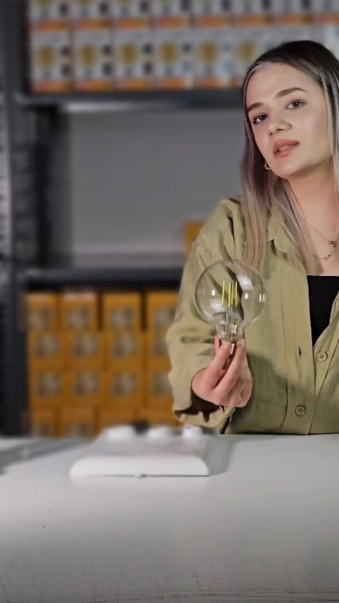 G95 3lü Paket 6500k Beyaz Led Rustik Dekoratif Ampul Vintage Aydınlatma