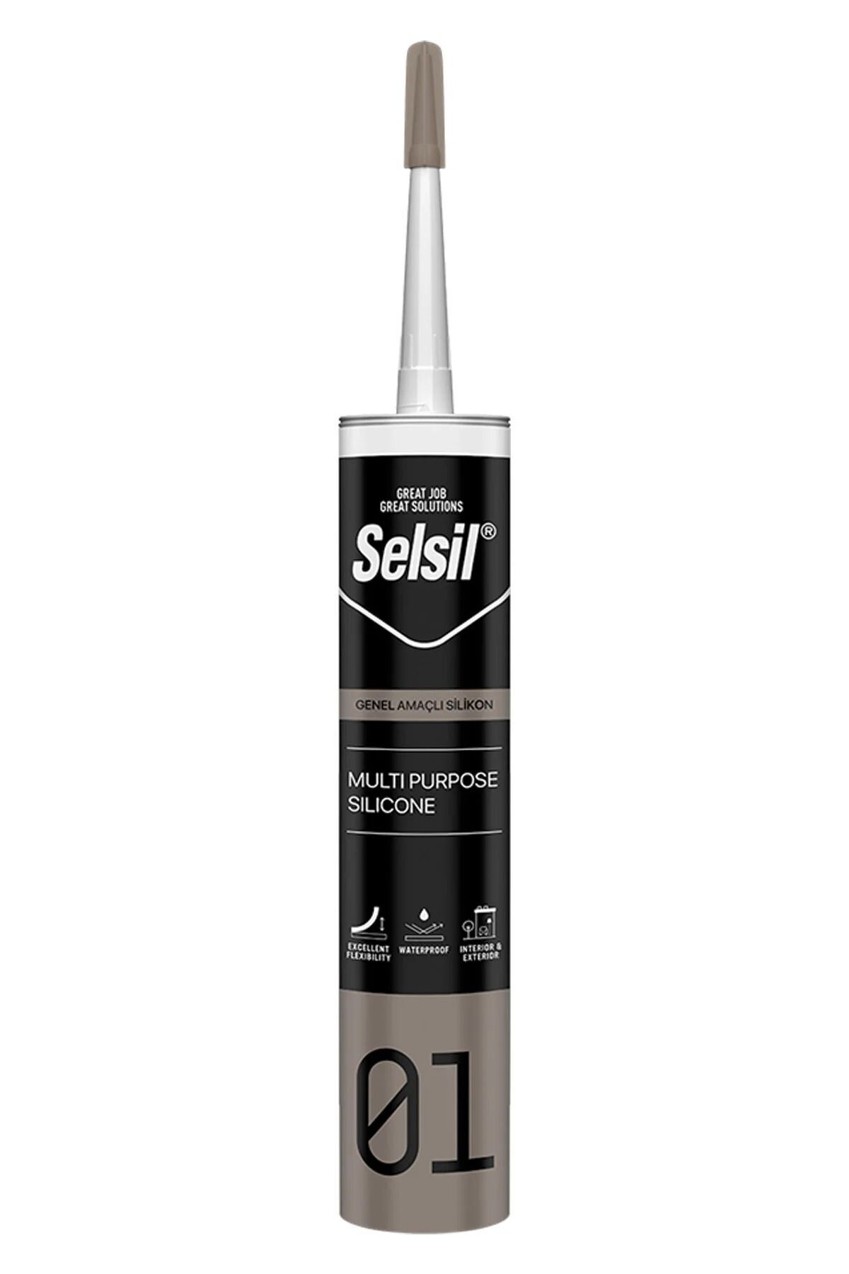 Genel Amaçlı Siyah Silikon 280 gr
