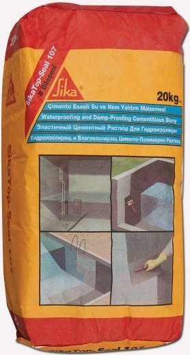 SİKA top-Seal 107 Çimento Esaslı Su ve Nem Yalıtım Malzemesi 20+5