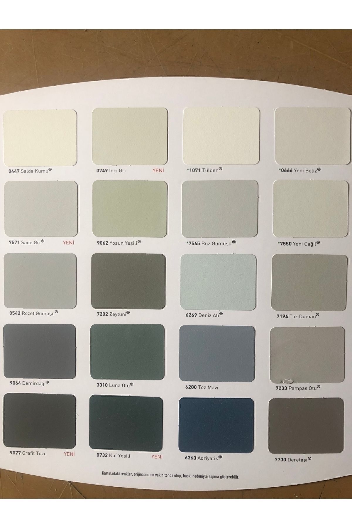 Beşyıldız Silikonlu Mat Iç Cephe Duvar Boyası Renk; Yenibeliz 20kg/10kg/3,5kg