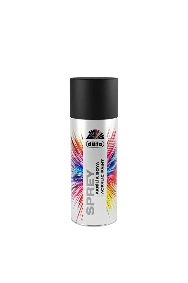 Sprey Boya Düz Renkler 0526 Mat Siyah 400 ml