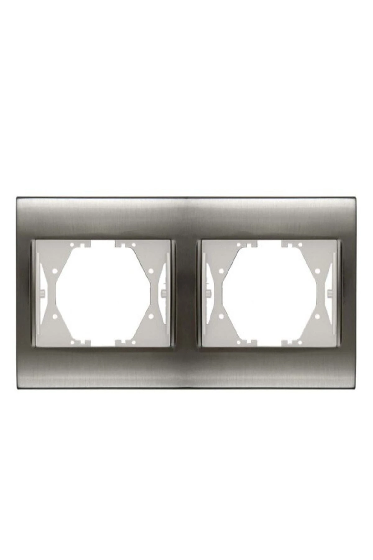 Viko Thea Blu Inox + Beyaz Ikili Çerçeve