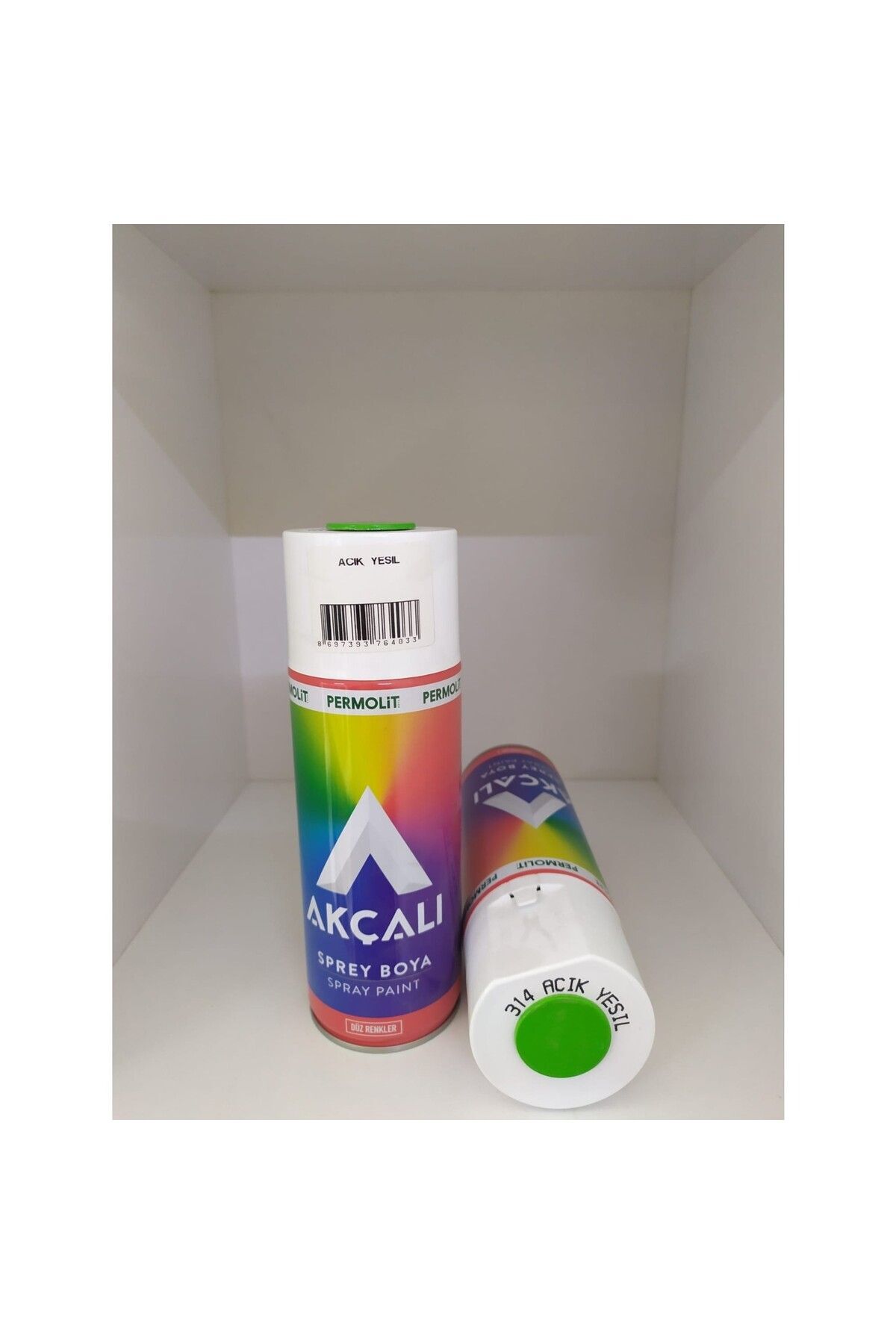 AKÇALI 314 AÇIK YEŞİL SPREY BOYA 400 ML 2 ADET