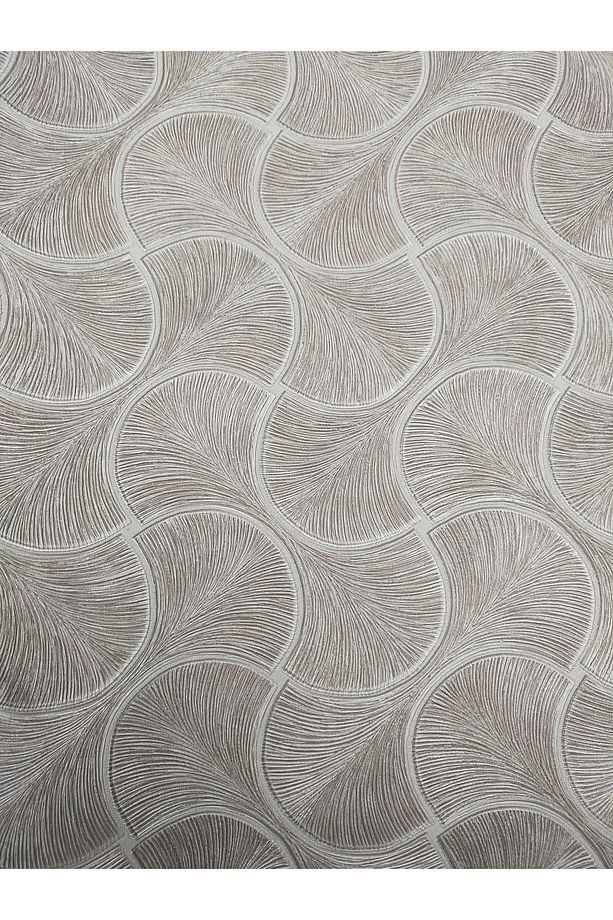 Omega 23201-4 Koyu Gri Istiridye Desenli Duvar Kağıdı 16,50m2