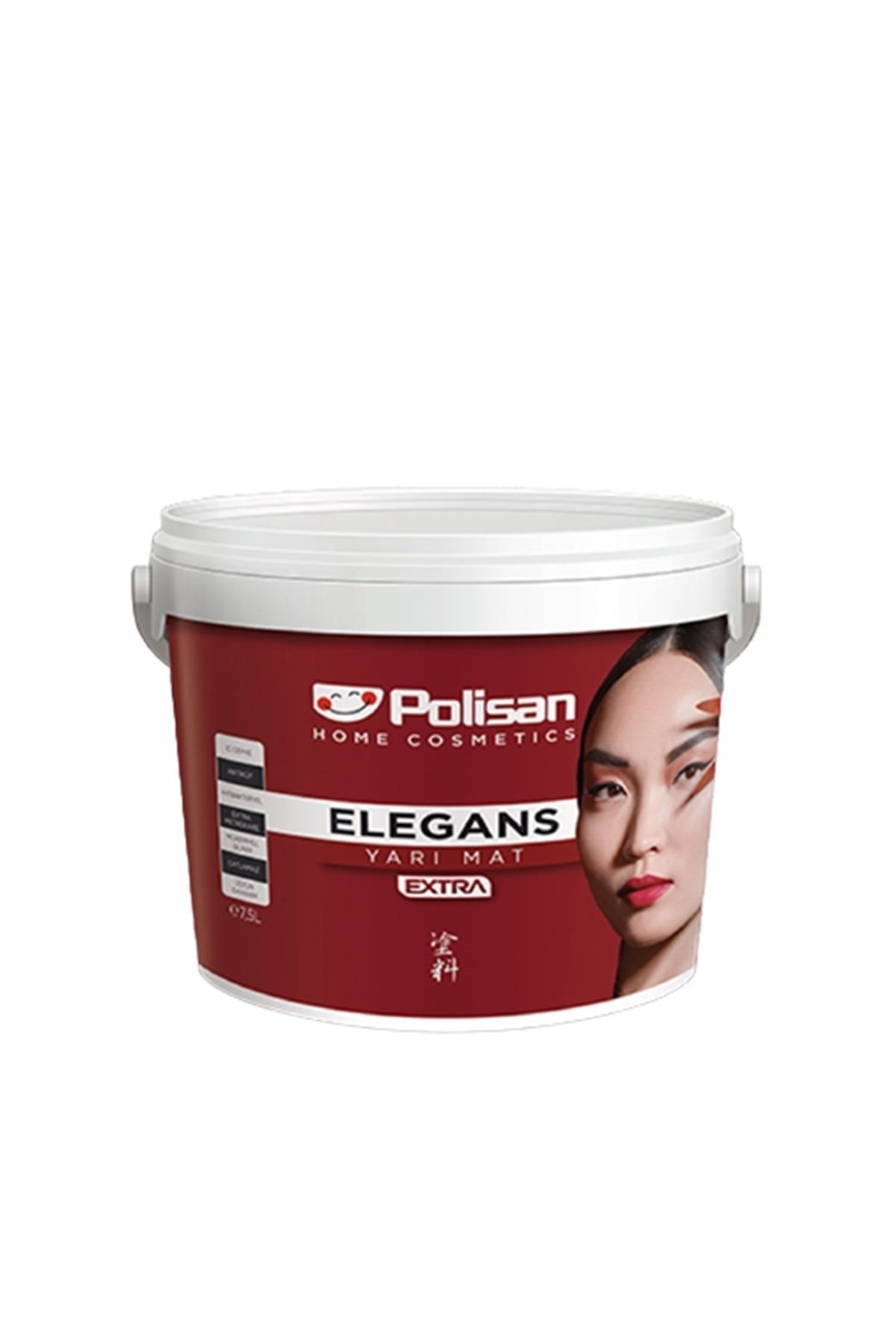 POLİSAN Elegans Extra Yarı Mat İç Cephe Duvar  Boyası Silinebilir Küf Önleyici Antibakteriyel