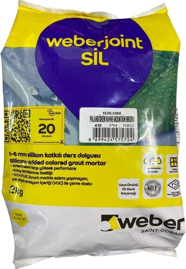 Weber Joint Sil 412 Palandöken Kahve Derz Dolgu 2 kg