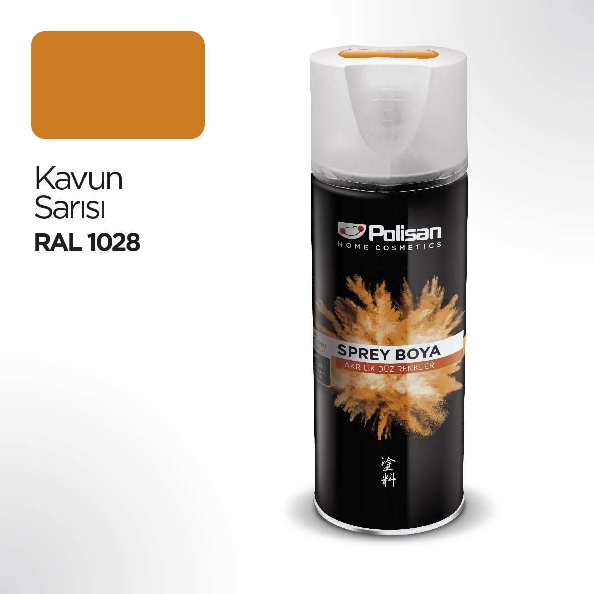 Akrilik Kavun Sarısı Sprey Boya 400 ml - RAL 1018